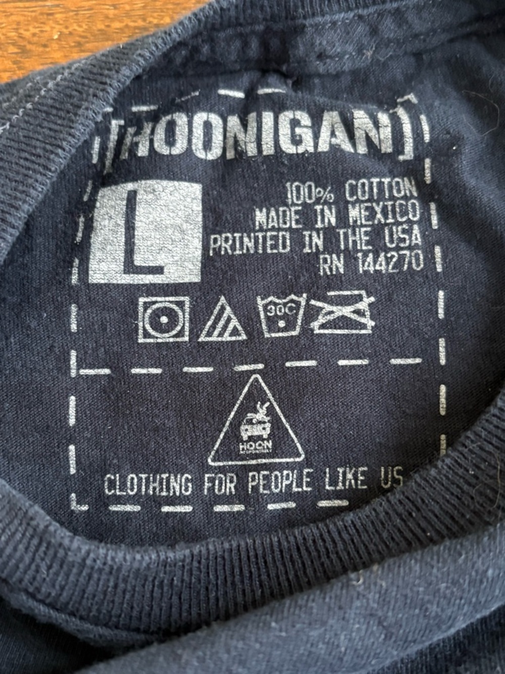 Hoonigan Bracket T-Shirt Mens Large Navy Ken Block X Logo Short Sleeve Racing - Picture 5 of 7